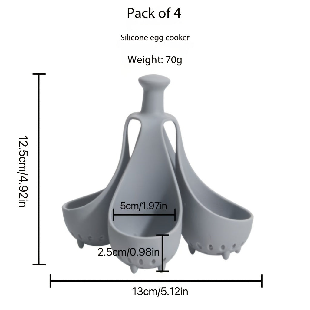 Silikon tuxum qozon ushlagichi 6 tuxum ushlab turadi, sindirilmaydigan, oqim o'tkazmaydigan, oziq-ovqat darajasidagi material, qattiq tuxum va salat tayyorlash uchun mukammal oshxona asbobi, qulay muzlatgichda saqlash yechimi