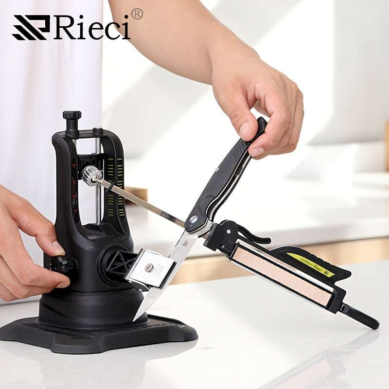 Профессиональный набор точил для кухонных ножей с фиксированным углом и стальным камнем