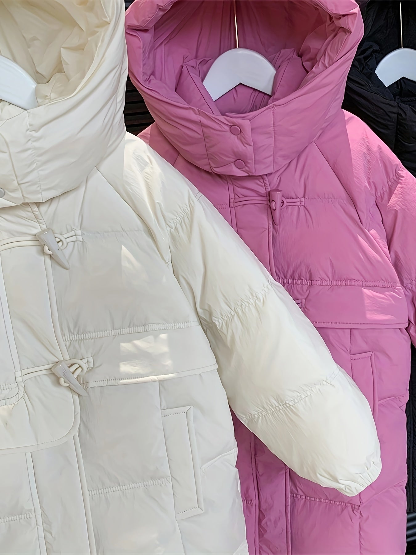 Girls Winter Coat 2024 Knee-Length Puffer Hooded Waterproof Casual Loose Fit