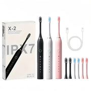 Electric Toothbrush Men Women Rechargeable Acoustic Wave Whitening 6 Modes