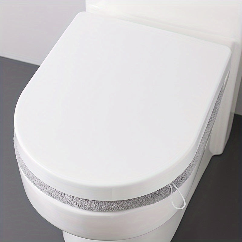 Soft Plush Toilet Seat Cover for All Seasons Bathroom Accessory