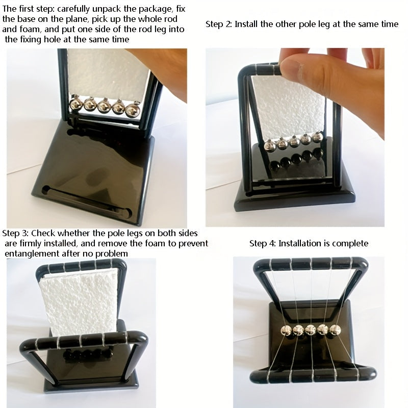 Non-Electric Car Interior Accessory Creative Chaos Pendulum Ball PP Material