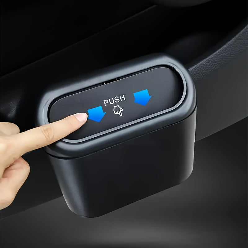 Conjunto de cubo de basura para interior del coche, 1 paquete con 2 rollos de bolsas de basura, organizador