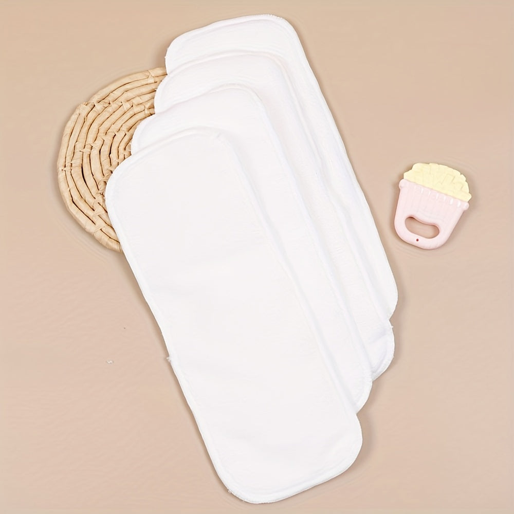 Microfiber Cloths Pack with 3-Layer Washable Diaper Inserts for Baby Care