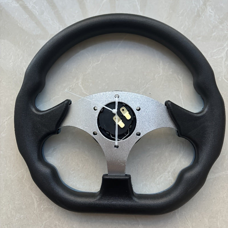 13-Inch Universal Car Racing Steering Wheel PU Material with Grip and Style