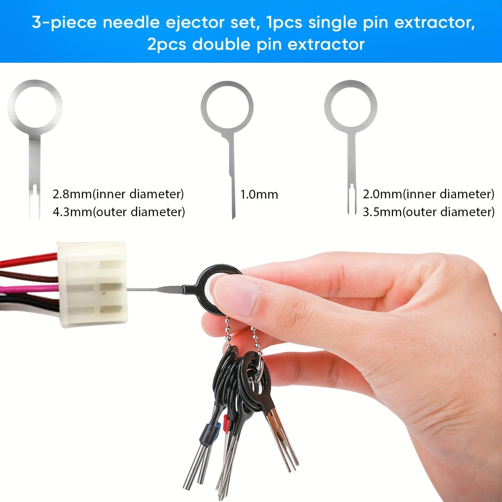 Kit de 82 piezas de herramientas para quitar terminales, extractor de conectores de cables, conjunto para automoción eléctrica