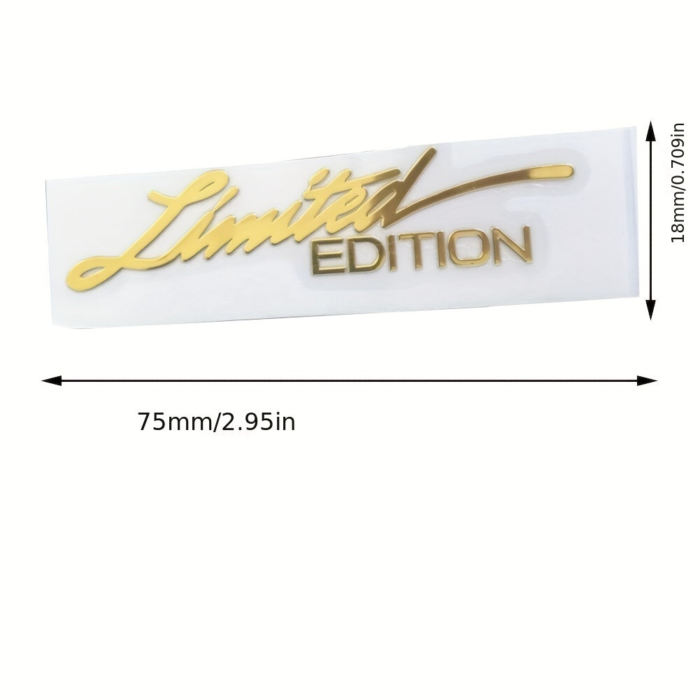 2pcs Gold Metal Car Emblems Badge Interior Sticker Decals Accessories