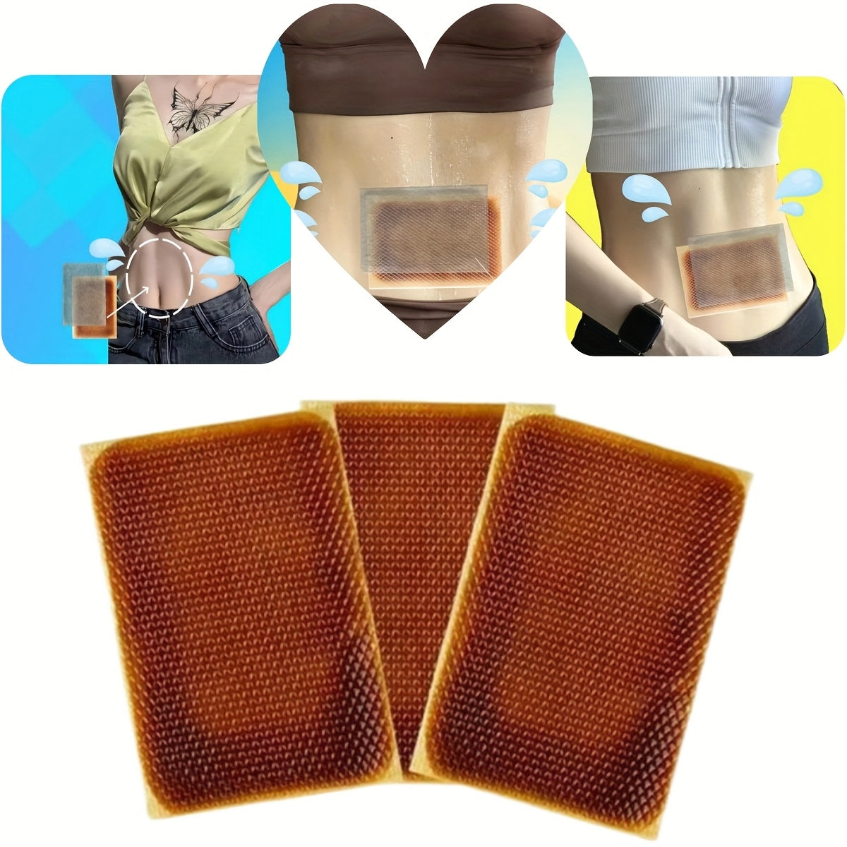 Heating Patch for Waist and Abdomen 30 Inch One Month Home Use