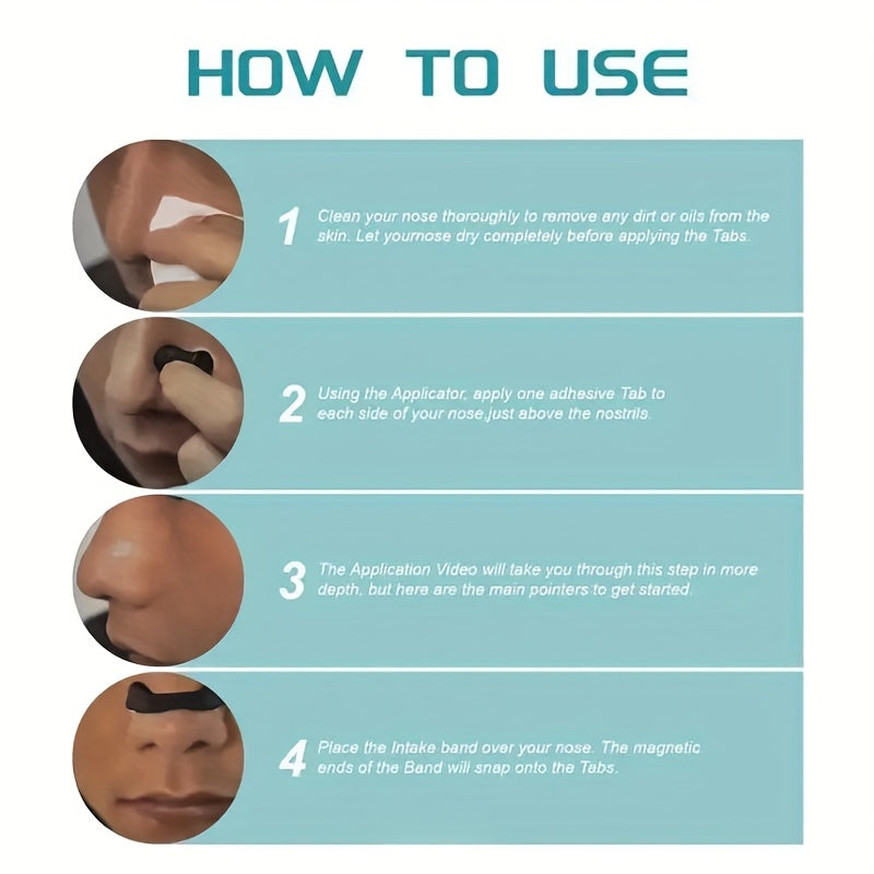 Nasal Breathing Expander Kit with Nose Clip for Snoring and Improved Airflow