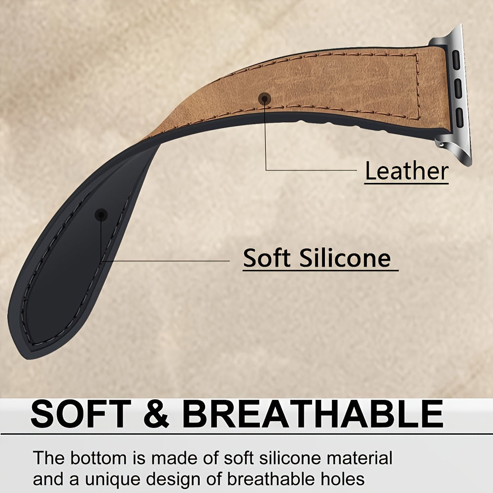 PU Leather Watch Strap for iWatch 38mm-49mm Compatible with Series Ultra SE 1-9 Women