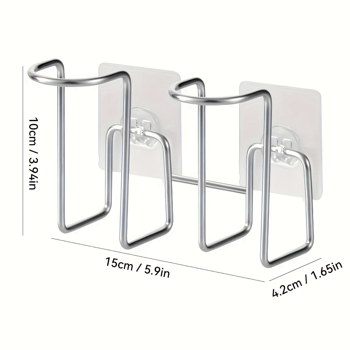 Organizador de tazas de acero inoxidable de montaje en pared para oficina, cocina y hogar