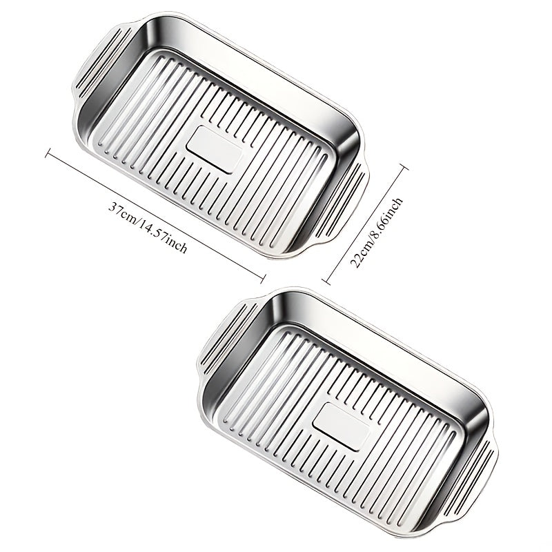 Boronli po'latdan yasalgan pishirish panosi, qopqog' bilan, yopishmaydigan, to'rtburchak shaklidagi, shirinliklar, non, dengiz mahsulotlari uchun tray