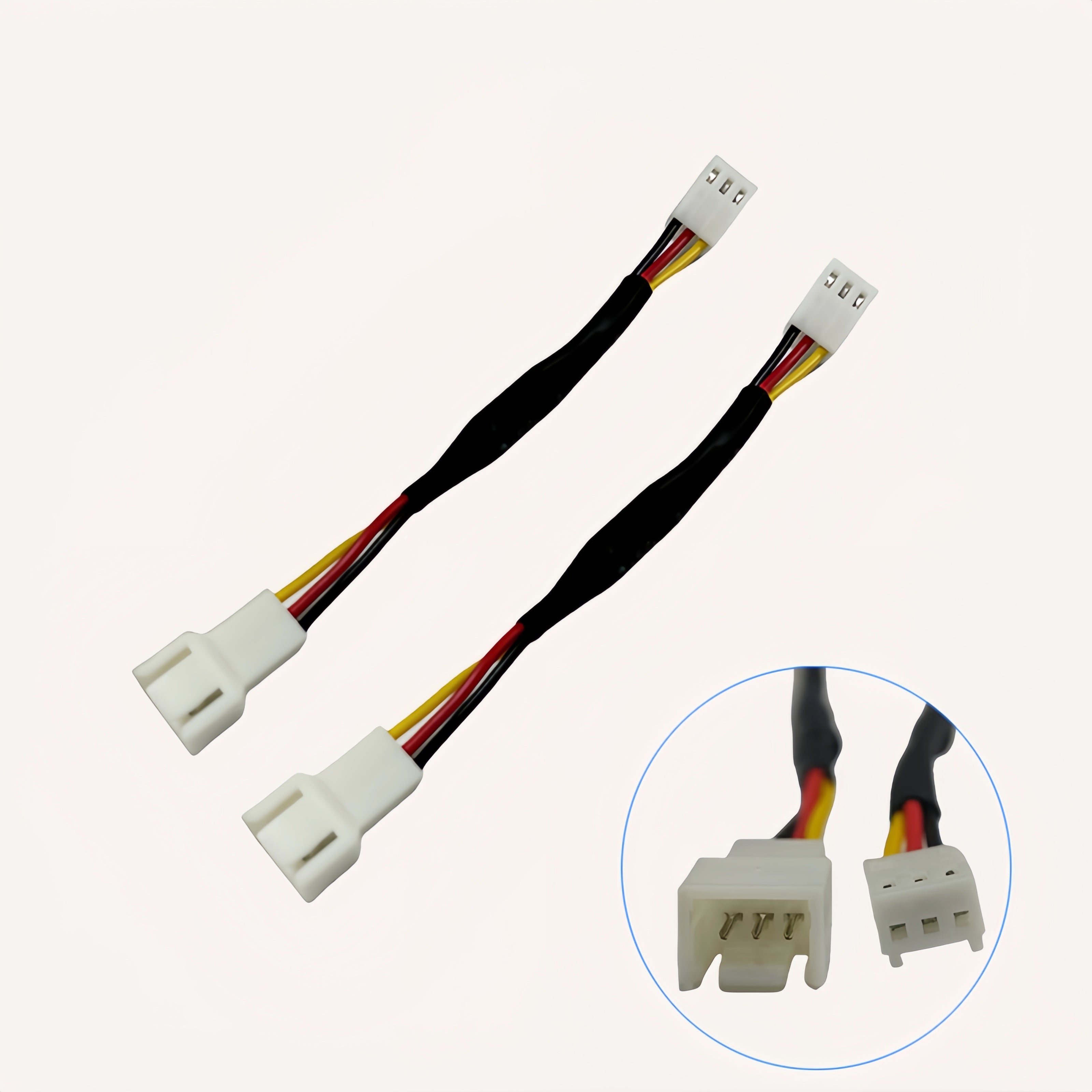 Cable de reducción de velocidad del ventilador PWM 2/4pcs para caja de ordenador, adaptador de corriente de 3Pin 4Pin