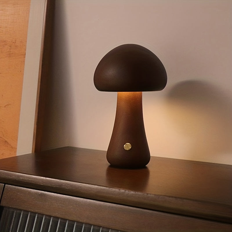 Dimmable LED Mushroom Table Lamp for Bedroom Home Decor Bedside Light