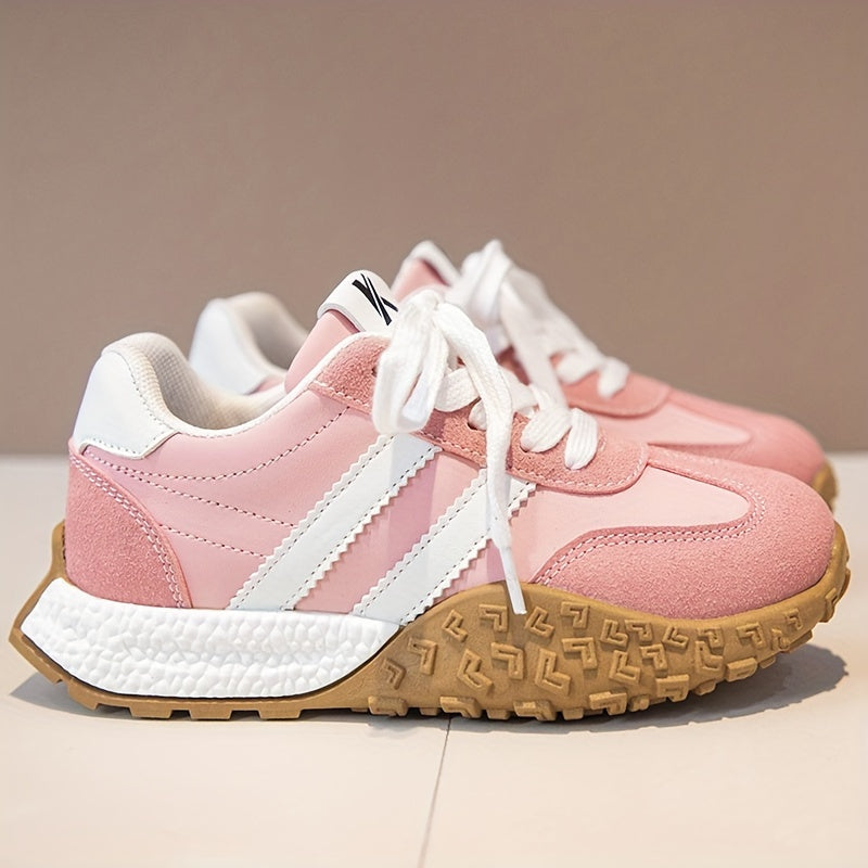 Kids Breathable Lightweight Sneakers Low Top Non-Slip Rubber Sole for Casual Outdoor Activities