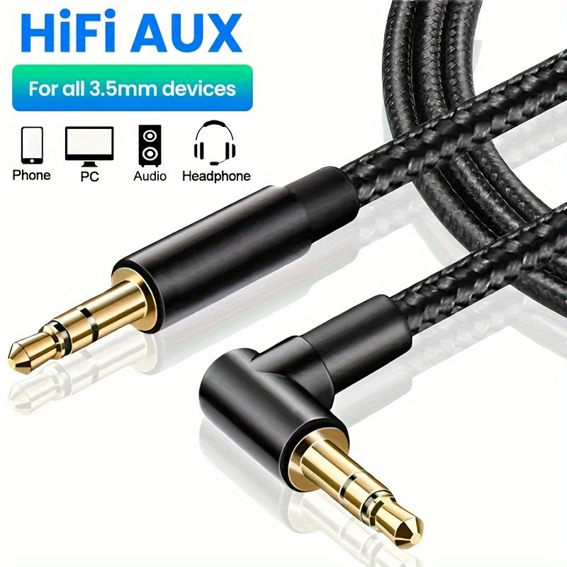 3.5mm Auxiliary Audio Cable for Headphones Car Speakers MP3/4 High-Resolution