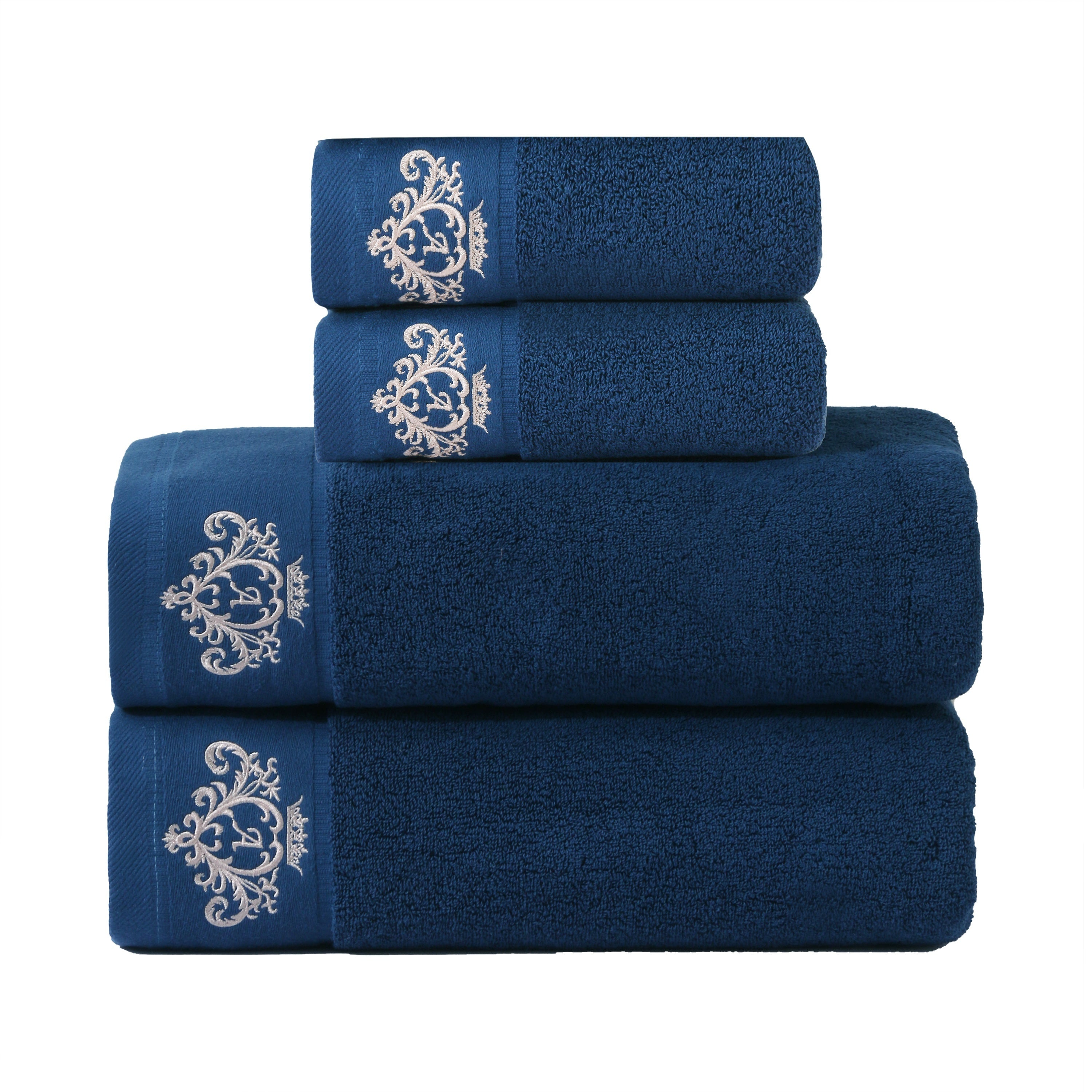 Cotton Towel Set Bath Hand and Bath Towels Soft Absorbent Durable 34.8x74.9cm 70.1x139.7cm