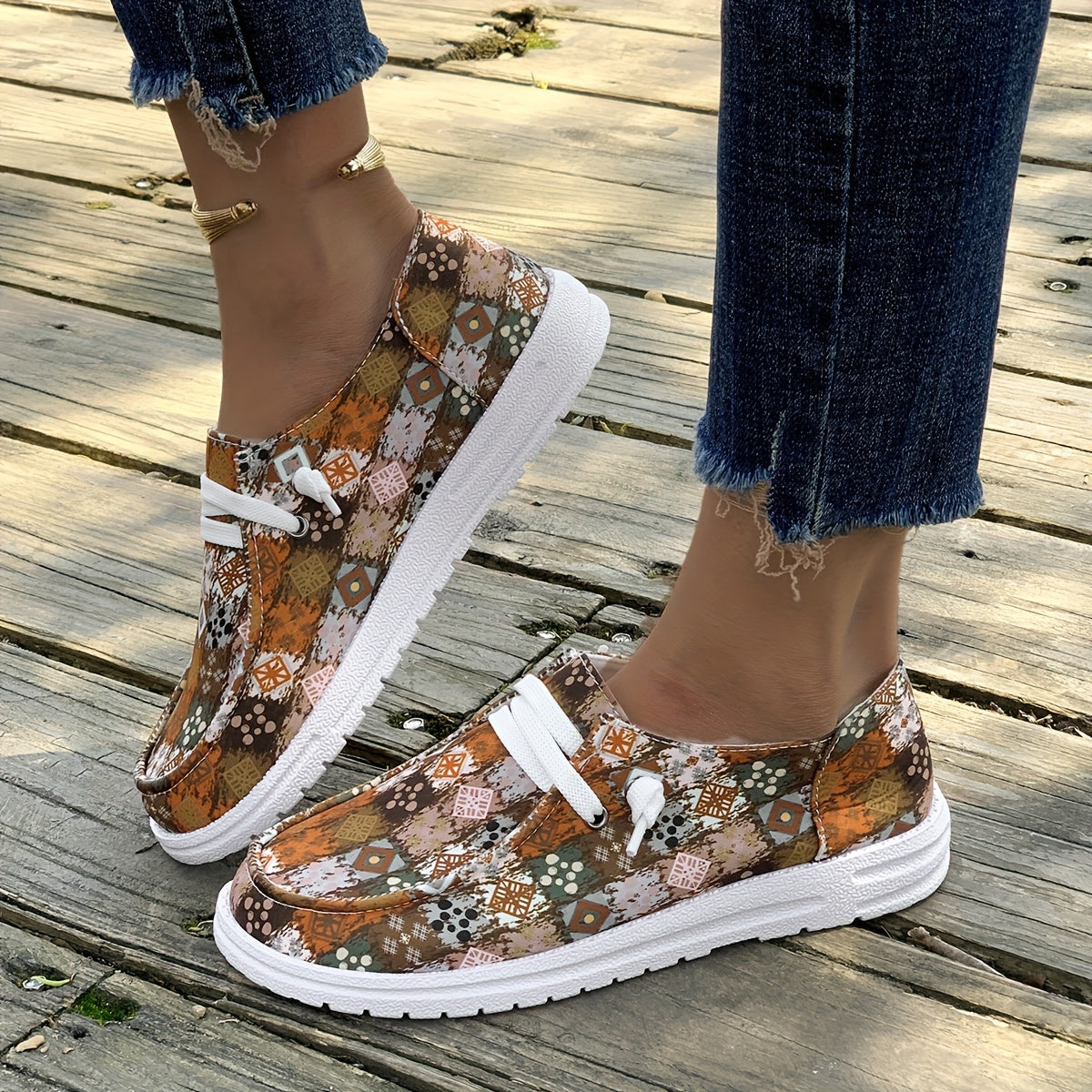 Women's Mesh Flat Sports Shoes Lightweight Athletic Sneakers