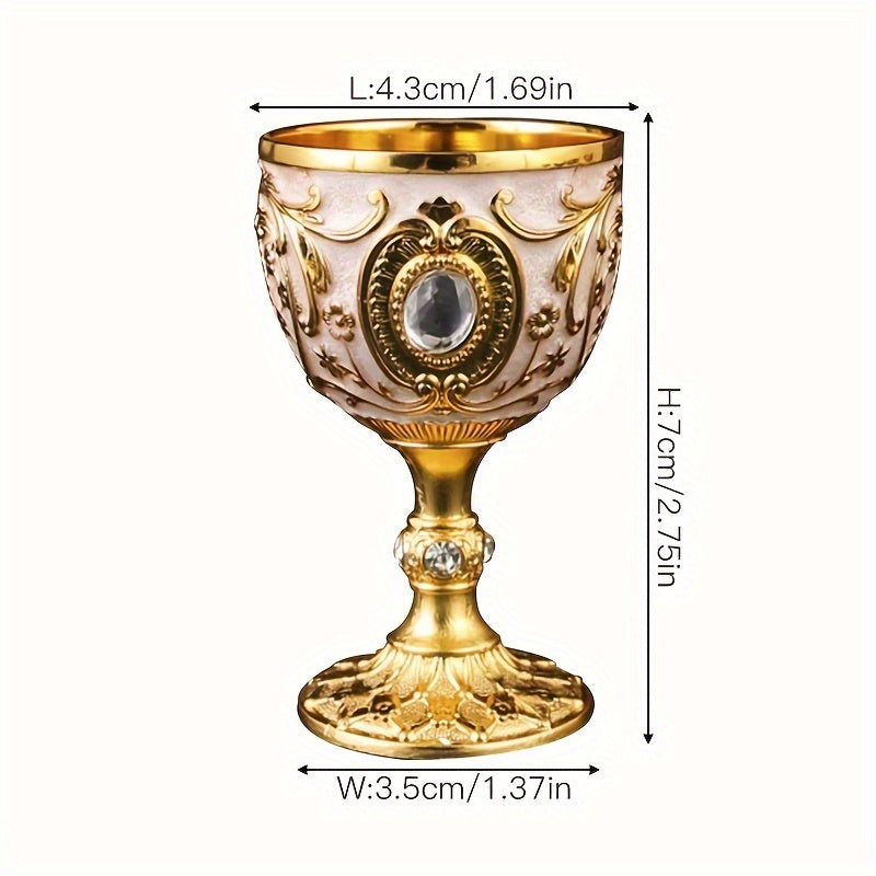 Мини-стакан для белого вина, шот-стакан, украшение, металл, золото, банкет, чай, вода, святой источник