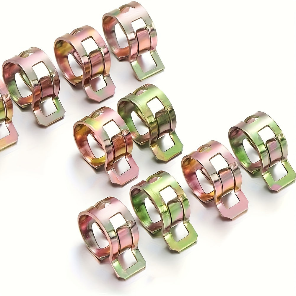 90Pcs Spring Hose Clamp Assortment Kit for Fuel Air Silicone Vacuum 6-16mm