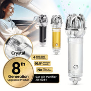Мини-кристаллический ионный очиститель воздуха для автомобиля, отрицательный ионизатор для сигаретного дыма и пыли