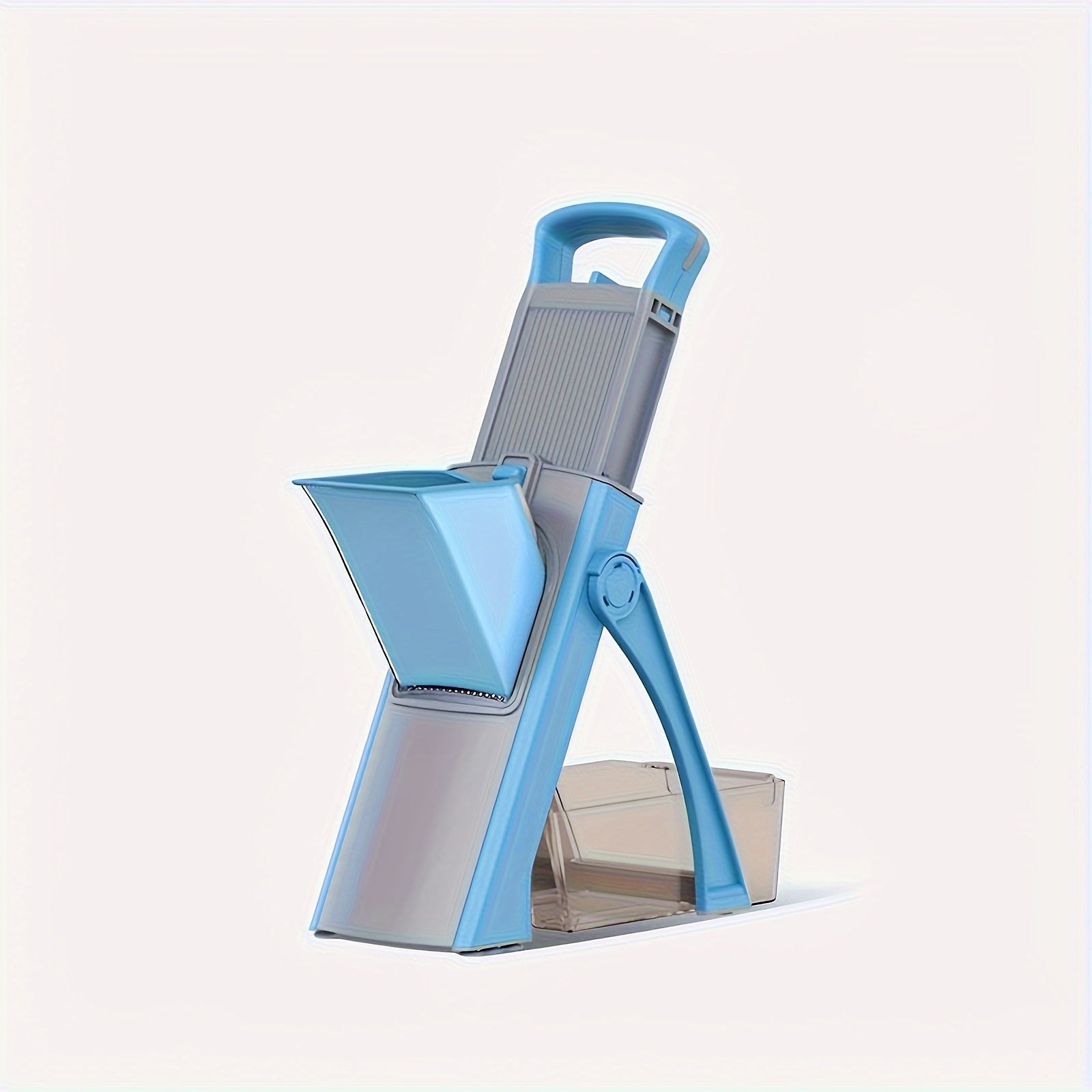 Vegetable Slicer with Stainless Steel Blades, Food Chopper and Dicer, Large Capacity Mandoline Cutter