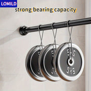 Stainless Steel Black Telescopic Rod for Shower Curtains and Drapes