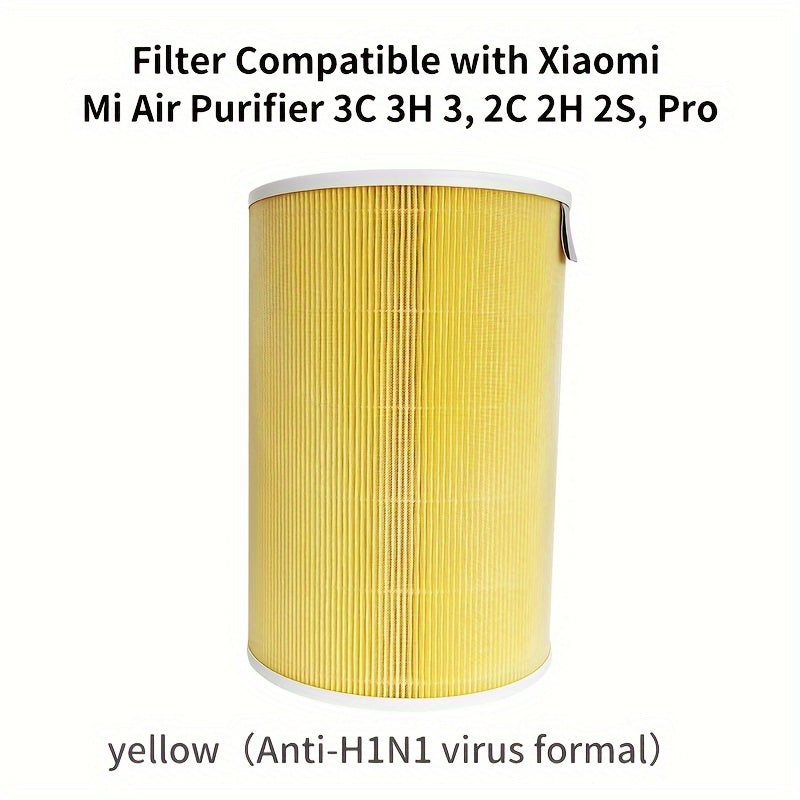 Xiaomi Mi Havo Tozalagich uchun Haqiqiy HEPA Havo Filtri, turli Mi modellari bilan mos keladi, H13 old filtr, faol uglerod, 3-qavatli filtr, RFID blok, PET materialidan tayyorlangan, quvvat talab qilmaydi, ofis va oshxona uchun ideal.