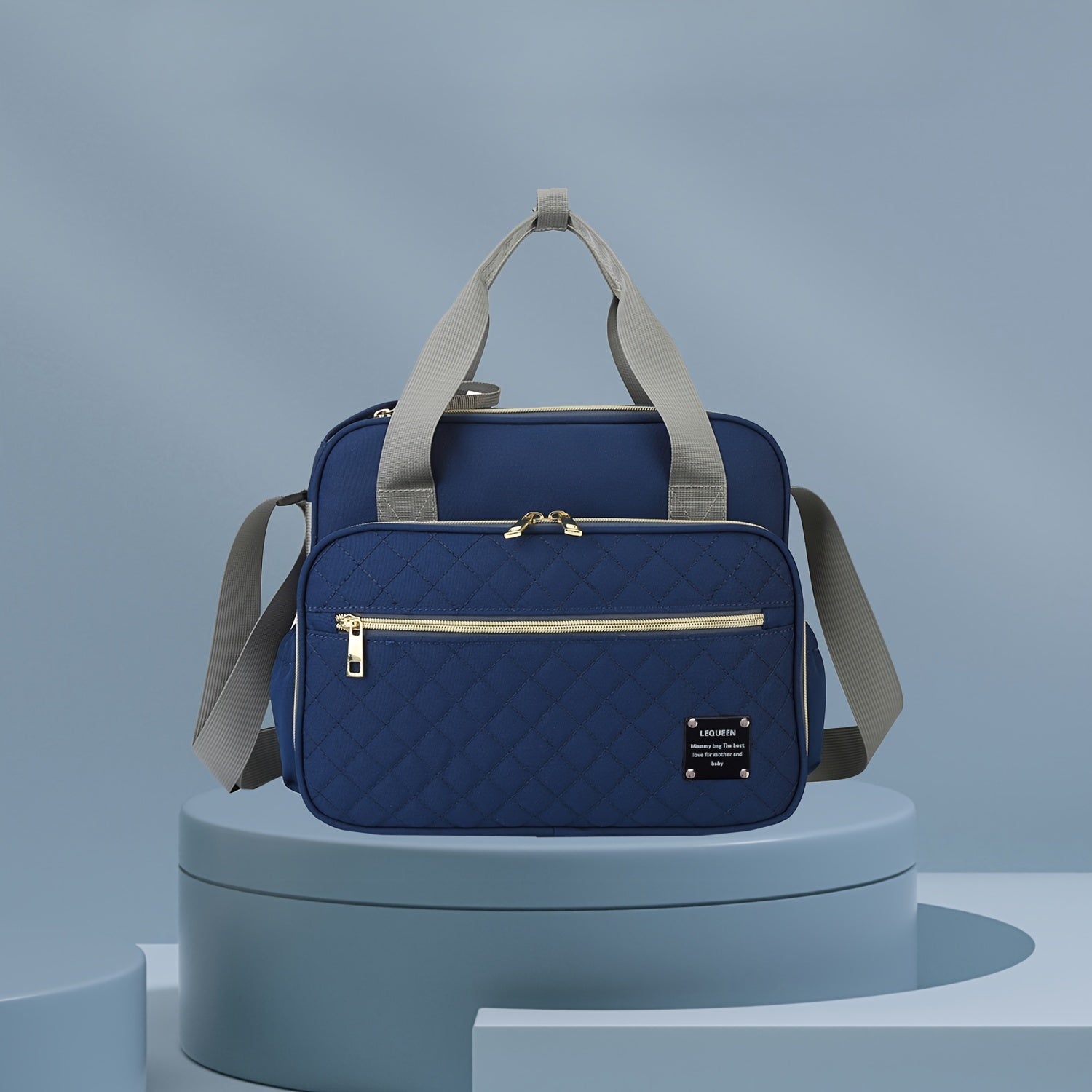 Bolsa de pañales de tela Oxford, impermeable, bandolera para padres, ideal para viajes y almacenamiento