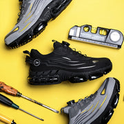 Men's Unisex Steel Toe Work Boots Puncture-Proof Safety Non-Slip Rubber Sole