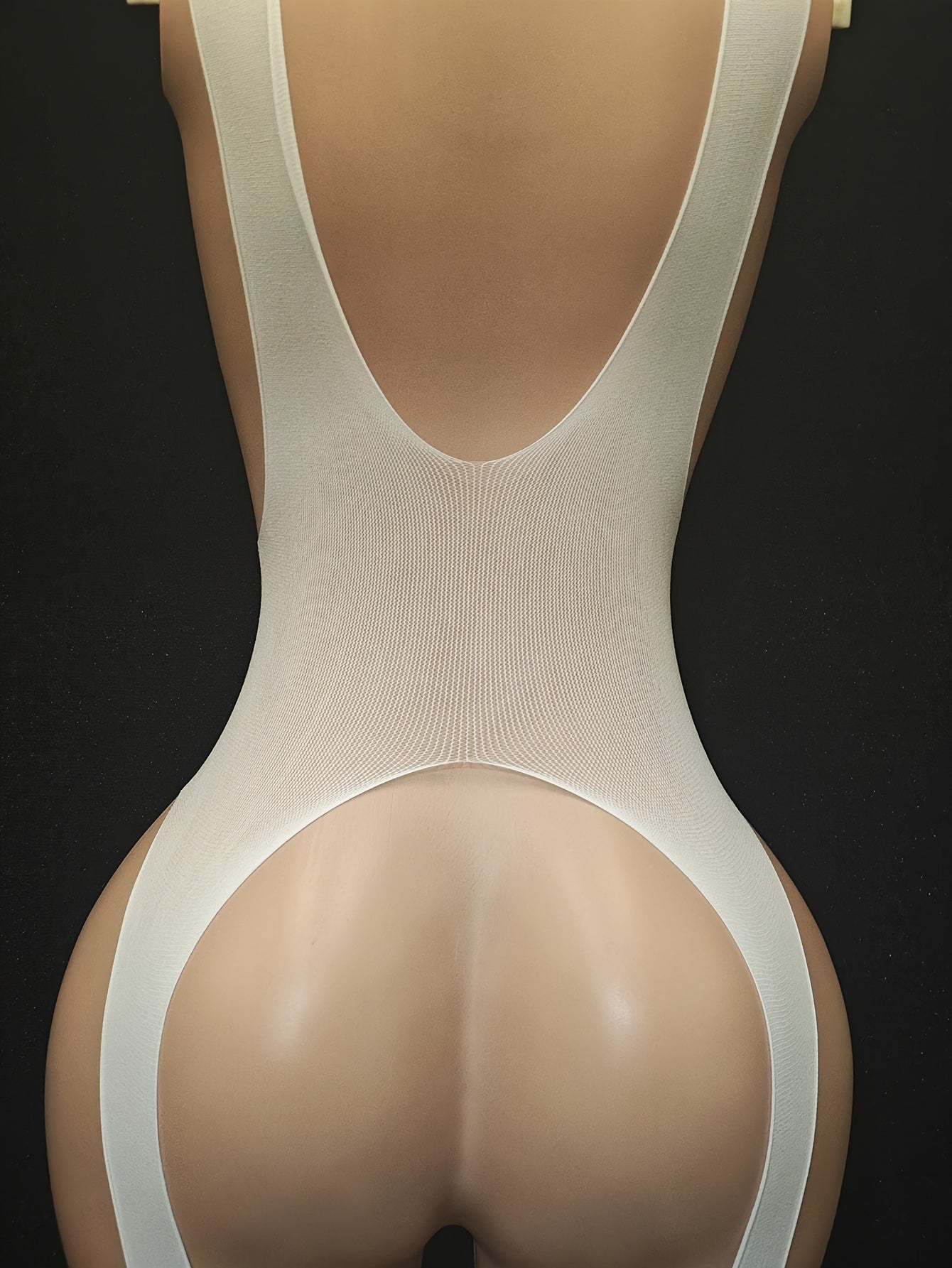 Боди для женщин больших размеров с красной нюдовой сеткой, сексуальное белье, открытая промежность