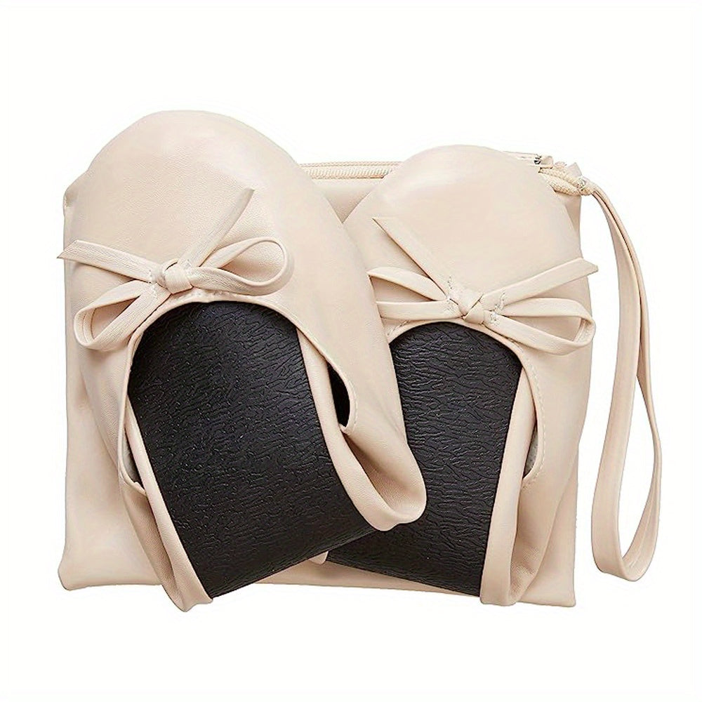 Women's Foldable Ballet Flats Wedding Party Roll-Up Slippers Comfortable Shoes