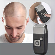 Men's Cordless Electric Razor with USB Rechargeable Twin Blade Trimmer and Washable Shaver