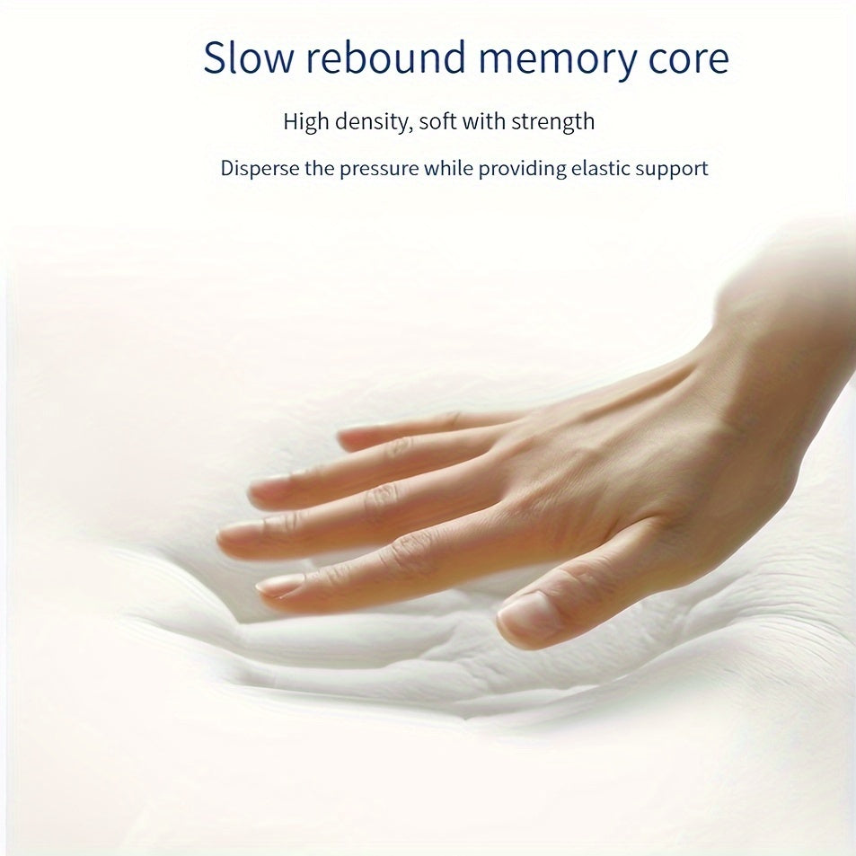 Memory Foam Seat Cushion and Lumbar Support Set for Office Car Wheelchair Ergonomic Comfort