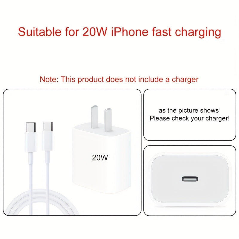 Set of 6 Heart Pattern EVA Cable Management Accessories for iPhone 20W Fast Charging