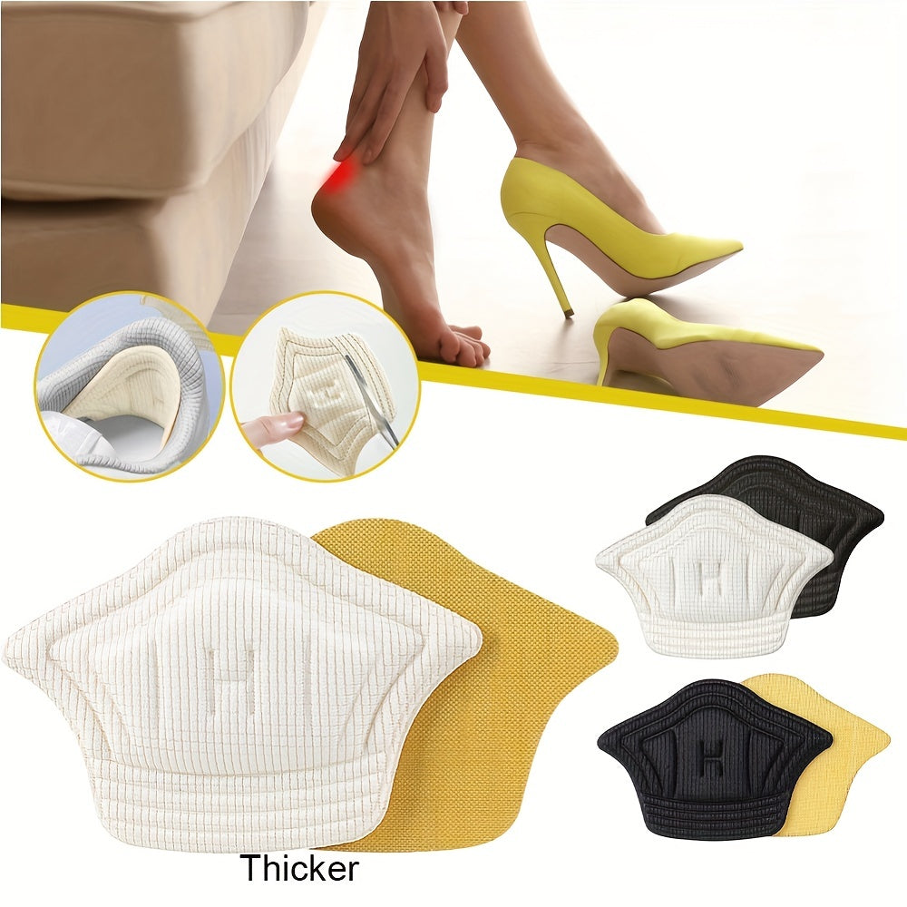 Unisex Memory Foam Heel Cushion Pads Adjustable Antiwear Can Be Cut Sports Shoes