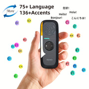 Wireless Two-Way Translation Device for 75+ Languages Offline Support