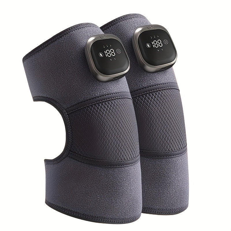 Wireless Knee Massager with Vibration and Heat for Legs, Elbows, Shoulders
