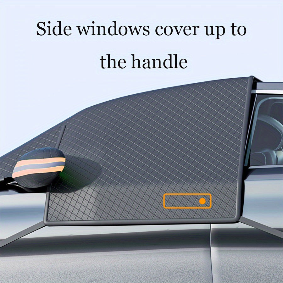 Большая оксфордская снежная накладка на лобовое стекло, расширенная защита от ветра, мороз и снегозащитный щиток