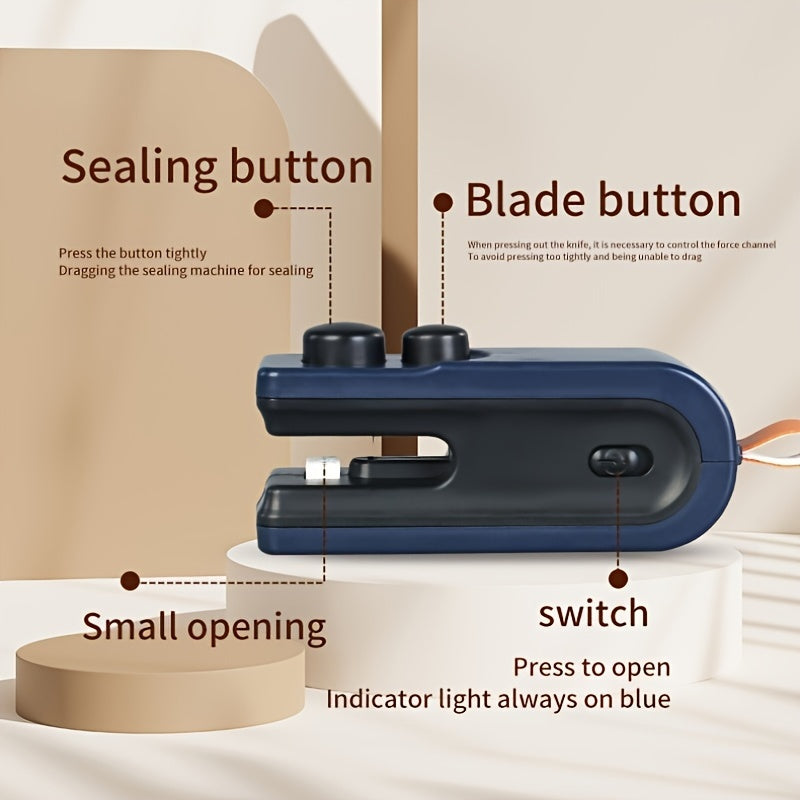 Vacuum Sealer for Small Household Use Hand Press Mini Snack Bag Sealer Portable Heat Sealer
