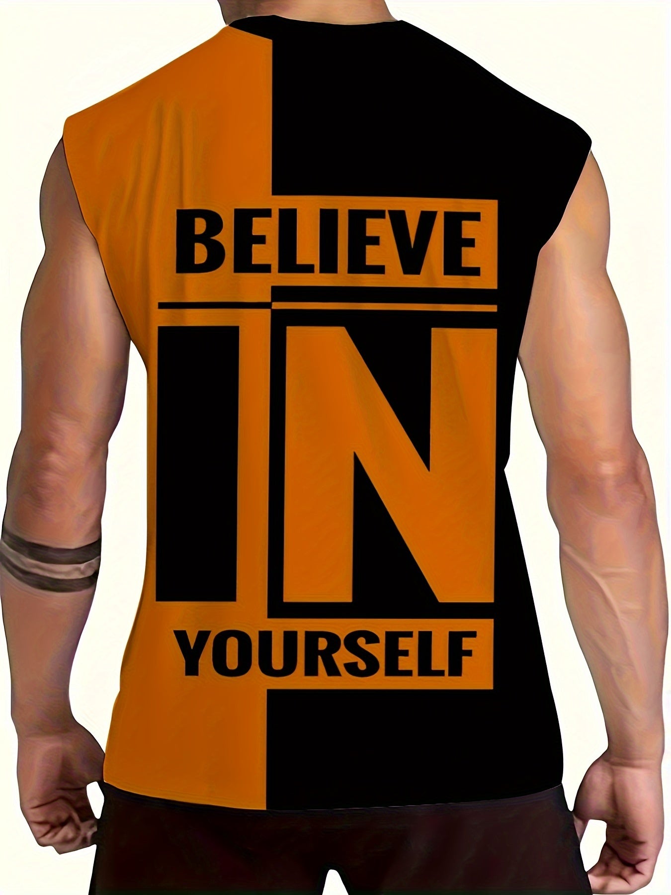 Men's Sleeveless Vest Summer Fitness Basketball Breathable Polyester Spandex Plus Size