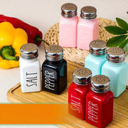 Ceramic Salt and Pepper Shakers Set for Kitchen and Outdoor Use