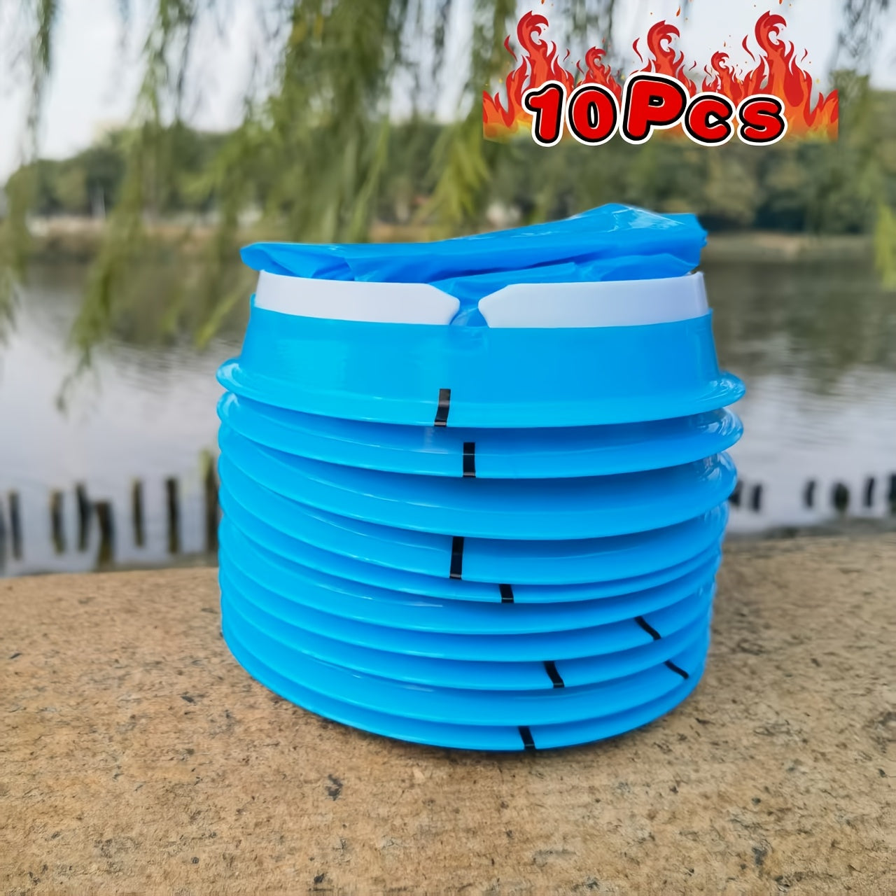 10-Pack Portable Vomit Bags for Travel, Adults and Pregnant Women, Leak-Proof