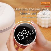 Katta LCD ekranli integratsiyalashgan magnit raqamli hisoblagich taymeri, ovqat pishirish, sport zallari, uchrashuvlar va yotoqxonalarda foydalanish uchun. 3 AAA batareyasi bilan ishlaydi (batareyalar kiritilmagan).