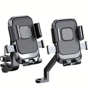 Universal Motorcycle Phone Holder ABS Fixed Rotatable GPS Mount for Bike and Handlebar