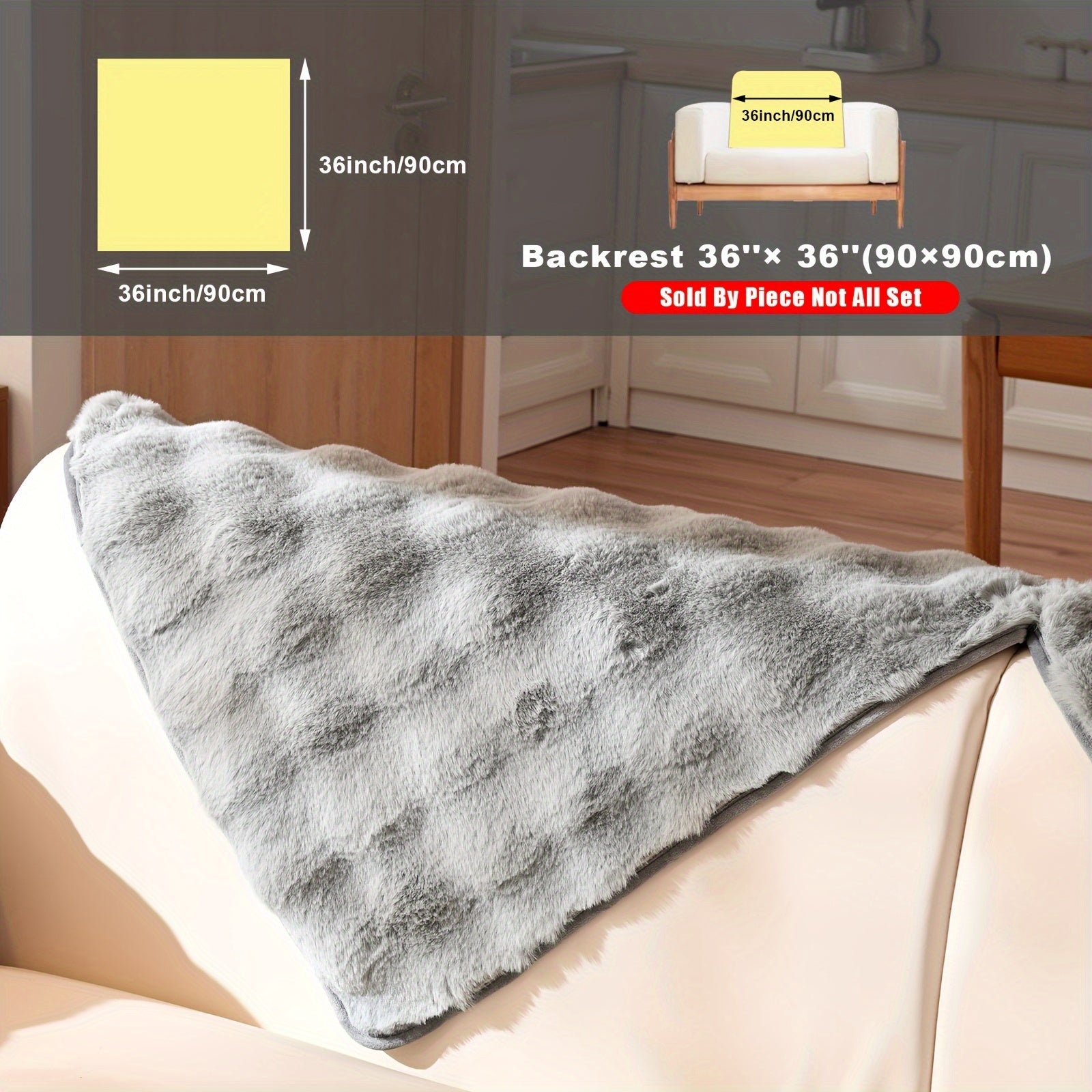 Накидка на диван из флиса для 2-4 местных диванов в 8 цветах, моющаяся в машине, дружелюбная к питомцам, современный дизайн