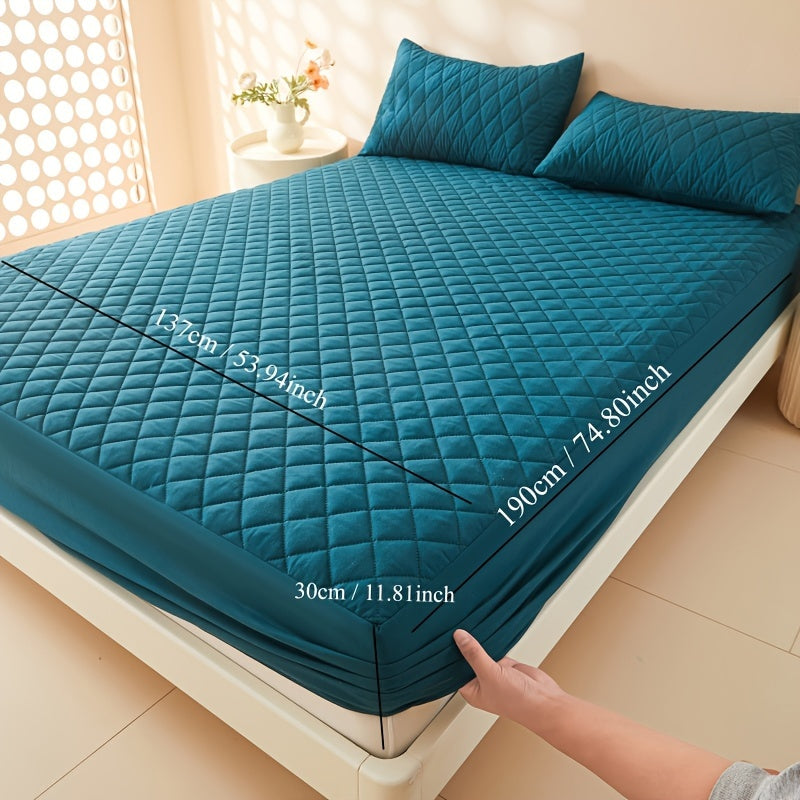 Waterproof Mattress Protector Fitted Sheet Stainproof Moistureproof Bed Cover for Dorms Hotels