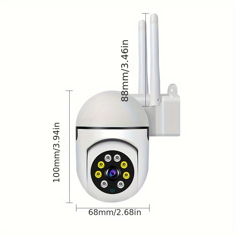 1080P Wireless Security Camera with Motion Detection Night Vision Panoramic Two-Way Audio WiFi USB