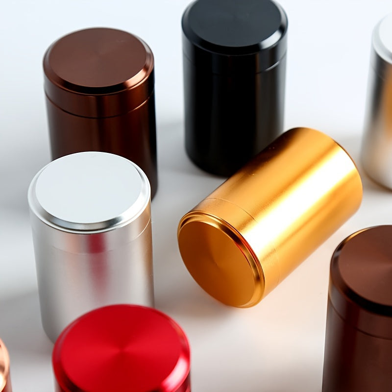 Stainless Steel Tea Canister with Sealed Storage, Travel Gift Box