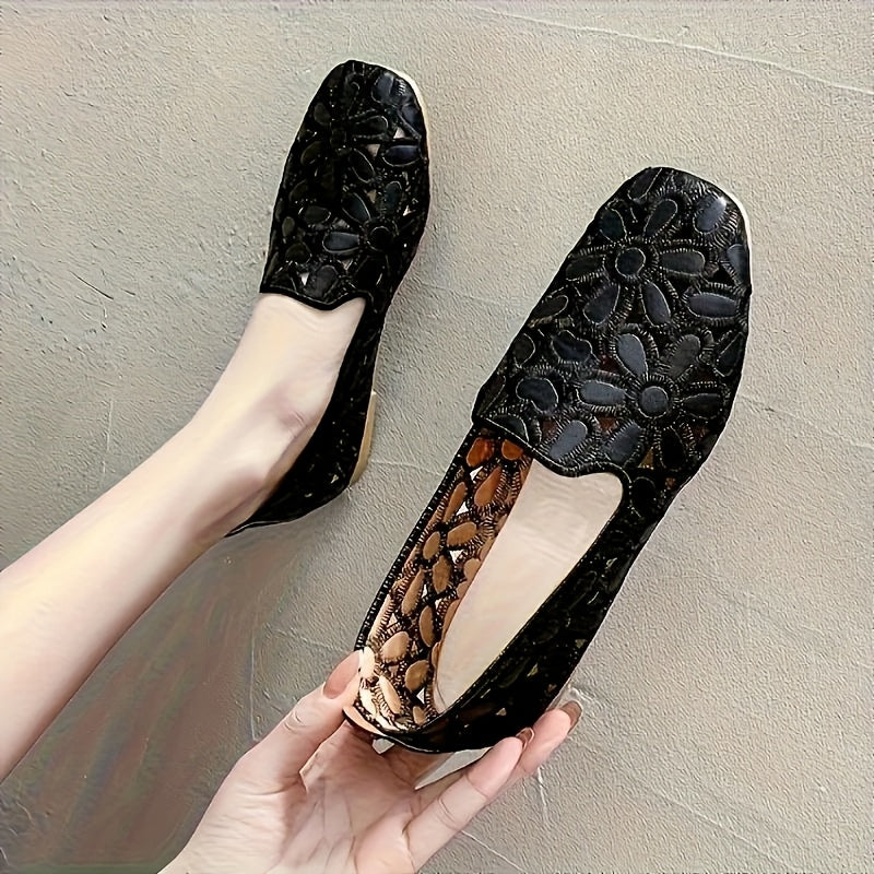 Ayollar uchun slip-on mokasinlar sintetik yostiqlangan ichki oyoq kiyim rezina tagli qulay kundalik va rasmiy poyabzal